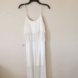 Boho Chic Swimsuit Coverup Sleeveless Dress (M/L)